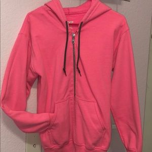 Pink Zip Up Hoodie